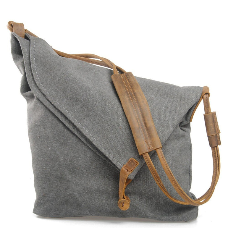 Leather Vintage Shoulder Women Messenger Canvas Bags