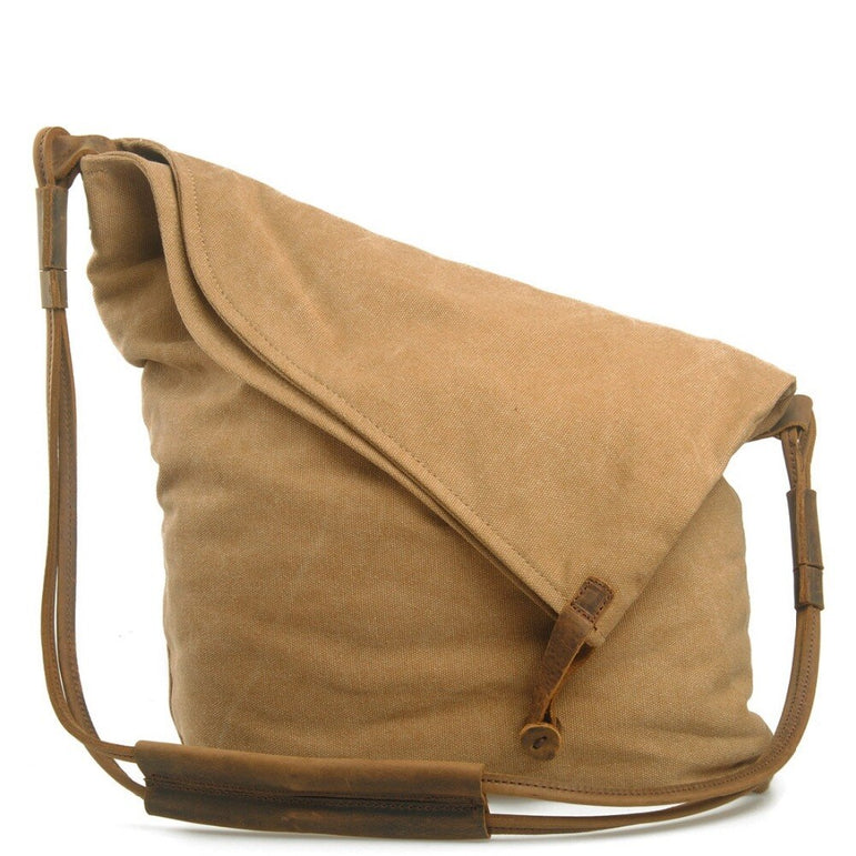 Leather Vintage Shoulder Women Messenger Canvas Bags