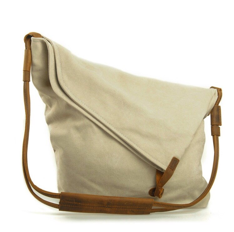 Leather Vintage Shoulder Women Messenger Canvas Bags