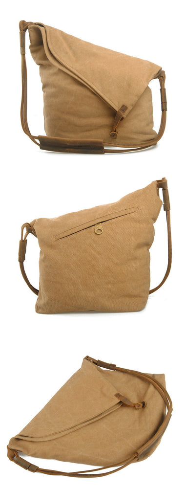 Leather Vintage Shoulder Women Messenger Canvas Bags