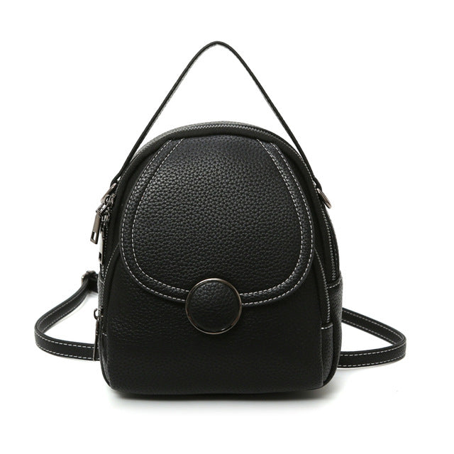 Leather Mini Soft Touch Multi Function Backpack