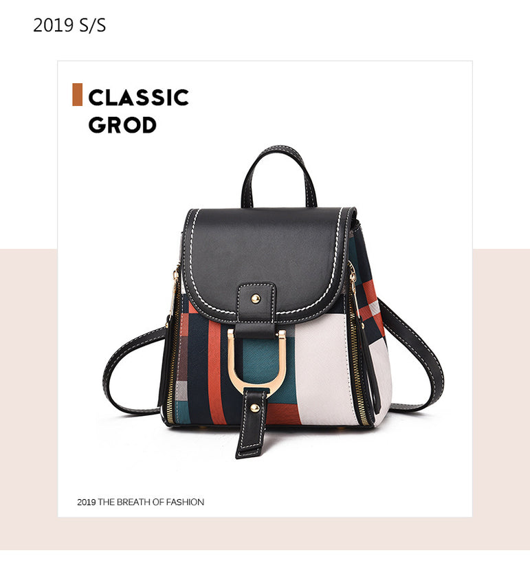 Multiple Using Women Grid Backpacks