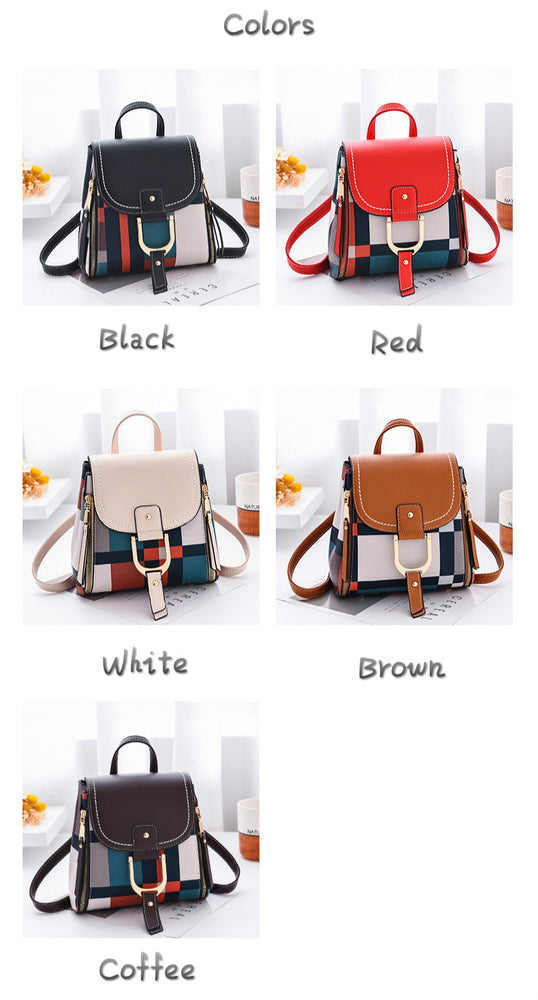 Multiple Using Women Grid Backpacks