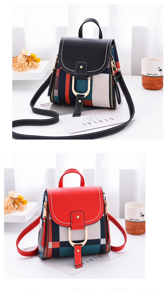 Multiple Using Women Grid Backpacks