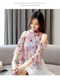 Ruffles Floral Chiffon Blouse