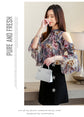 Ruffles Floral Chiffon Blouse