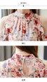 Ruffles Floral Chiffon Blouse