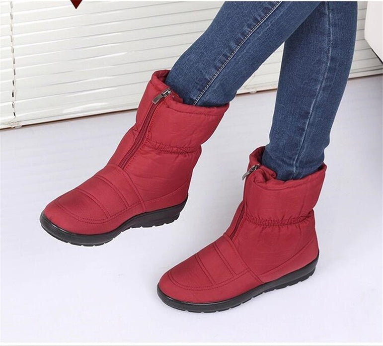 Waterproof Ladies Plush Insole Winter Boots