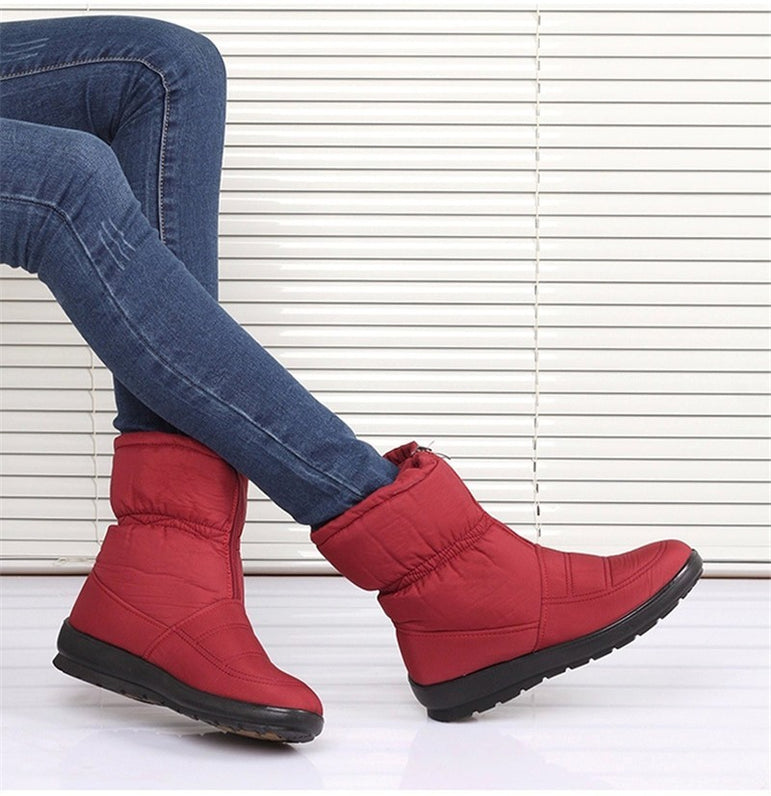 Waterproof Ladies Plush Insole Winter Boots