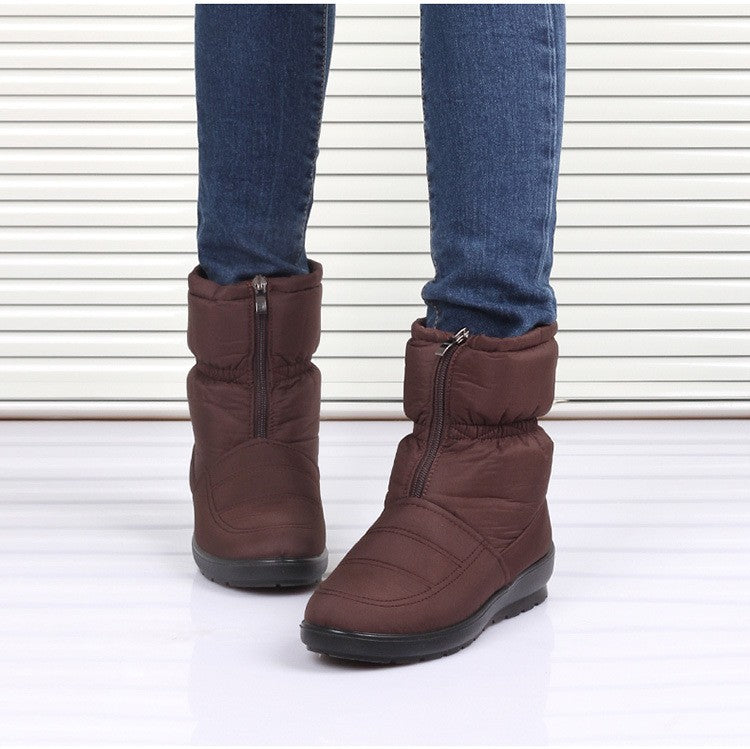 Waterproof Ladies Plush Insole Winter Boots