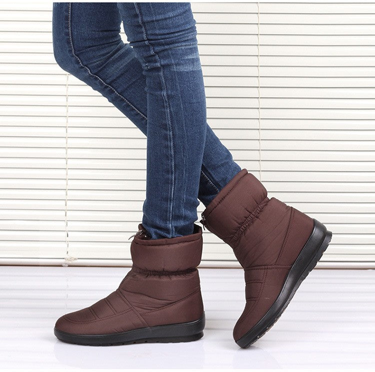 Waterproof Ladies Plush Insole Winter Boots