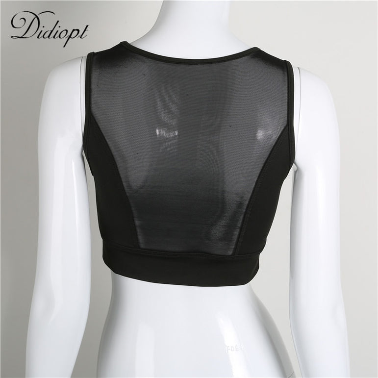 Running Vest Mesh Corsets Yoga Bra