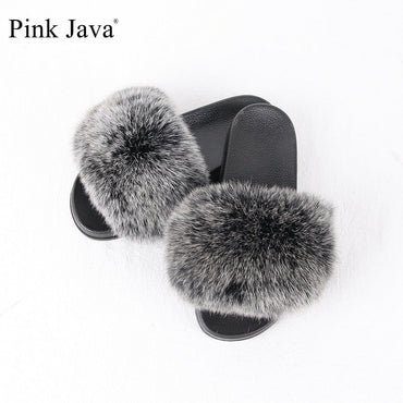 Luxury Indoor Real Fox Fur Slipper