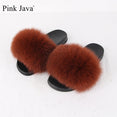 Luxury Indoor Real Fox Fur Slipper