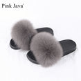 Luxury Indoor Real Fox Fur Slipper