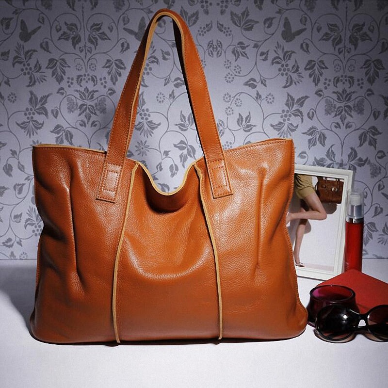 Leather Tote Genuine Shoulder Handbags