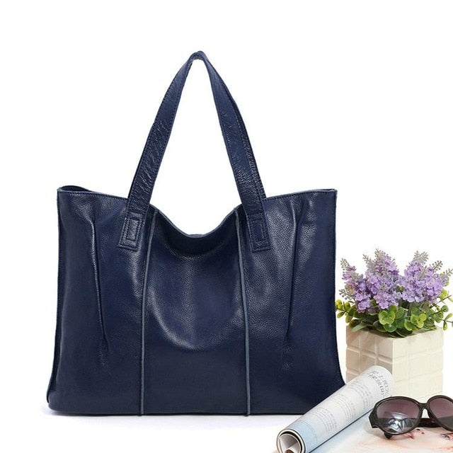 Leather Tote Genuine Shoulder Handbags