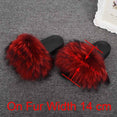 Real Raccoon Fur Slippers