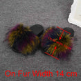 Real Raccoon Fur Slippers