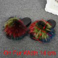 Real Raccoon Fur Slippers