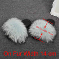 Real Raccoon Fur Slippers