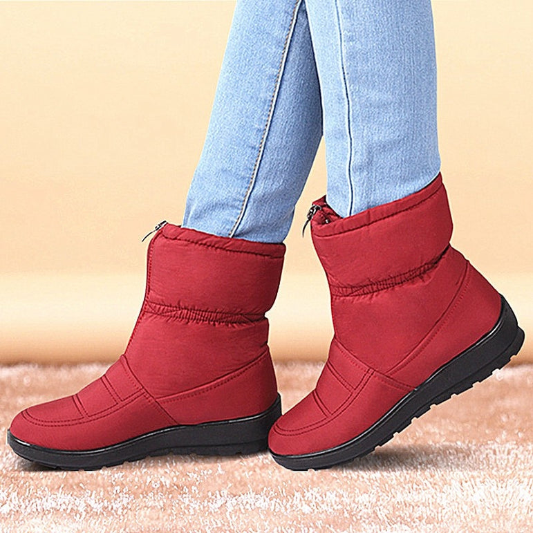 Waterproof Ladies Plush Insole Winter Boots